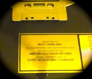 benji candelario, commemorate sale, mercury, polygram records, gypsy woman