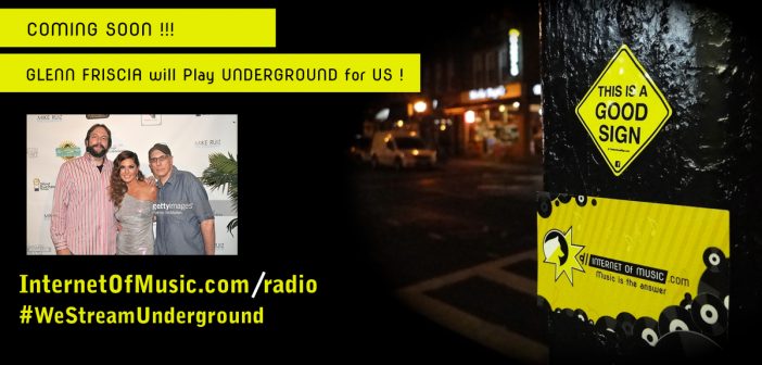 Glenn Friscia coming soon on our Underground stream